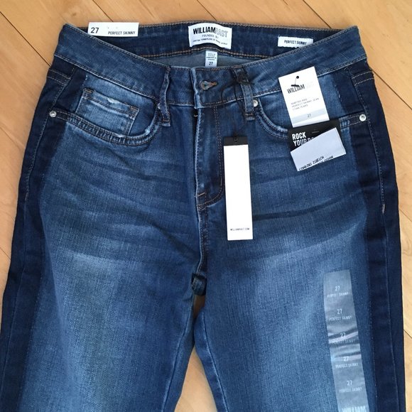 William Rast Perfect Skinny Blue Jeans Juniors 27 - Picture 6 of 16